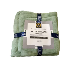 Set x3 toallon toalla y toallita - comprar online