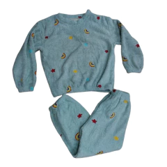Pijama de 2 piezas peluche con corderito - tienda online