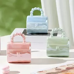 Taza cartera tornasolada con perlas - linalimon
