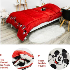 Acolchado flannel reversible Mickey en internet