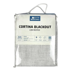 Cortina black out Lino rústico