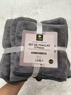 Set toallon toalla y toallita de microfibra en internet