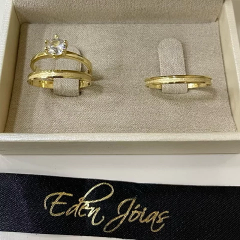 Par de alianças em ouro 18k 2MM REF 144