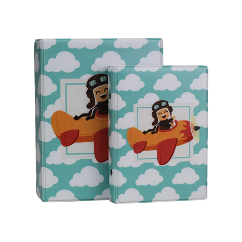 Álbum de Fotos 10x15 Aviador 100 fotos c/ Estojo Fecho Imã -0681 - 20933/158