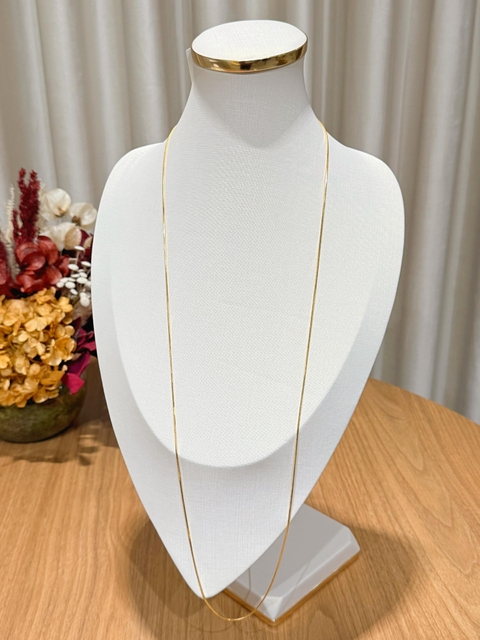 Colar longo dourado 84cm - Seca Fran 011A - comprar online