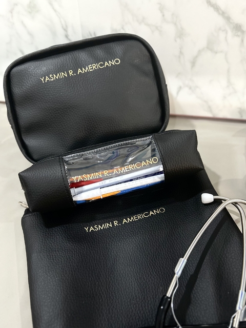 Kit Saúde Porta Jaleco + case porta estetoscópio Personalizado com Nome/Iniciais - comprar online