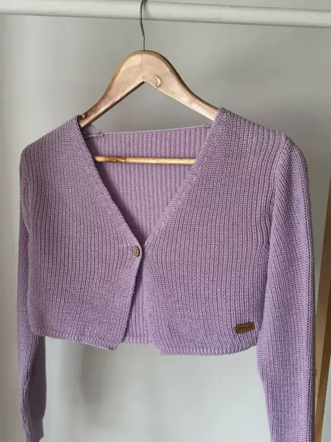 CARDIGAN 1 BOTON LILA