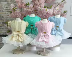 Vestido Candy Verde para cachorro e gato - Estilo de Vida Pet