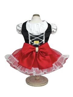 Fantasia Pet - Vestido Chapeuzinho Vermelho para cachorro e gato