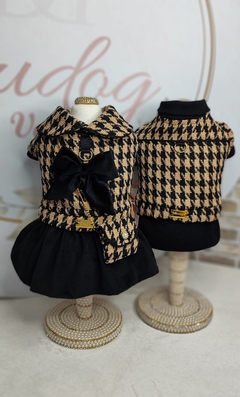 Colete Delicate Tweed Caramelo para cachorro e gato - loja online