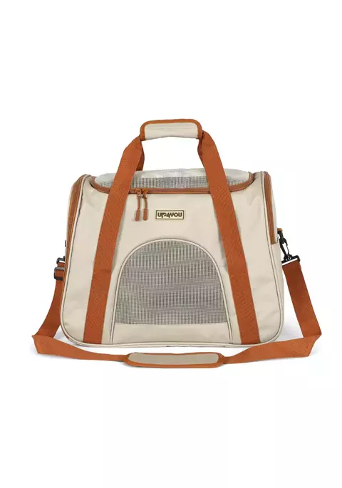 Bolsa de Transporte Bege Up4you para cachorro e gato