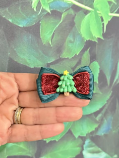 Laço Natal Vermelho e Verde Árvores para cachorro e gato