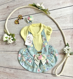 Guia em corda com flores para cachorro - comprar online