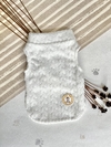 Colete de Inverno Soft Tricot Off White para cachorro e gato