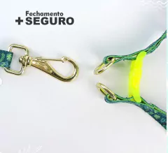 Peitoral Americano Seda Folhagens para cachorro - Estilo de Vida Pet