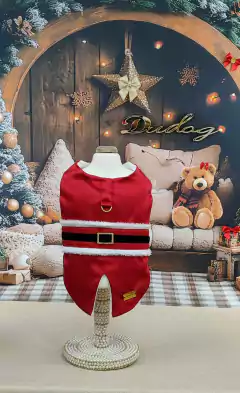 Fraque Natal Noel Vermelho para cachorro e gato
