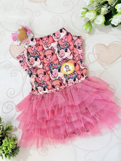 Regatinha Capivara Corações com Tutu para cachorro e gato - Estilo de Vida Pet