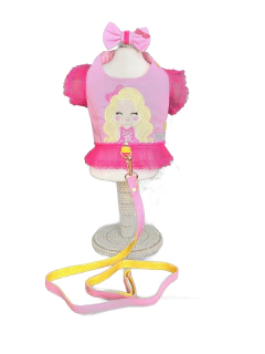 Peitoral Barbie Rosa para cachorro e Gato - loja online