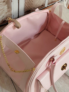 Bolsa de Transporte London Rosa Bebê para cachorro e gato - Estilo de Vida Pet