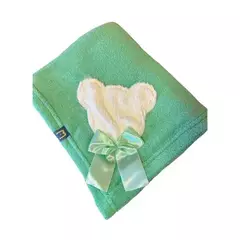 Cobertor Pet em Fleece Pistache para cachorro e gato