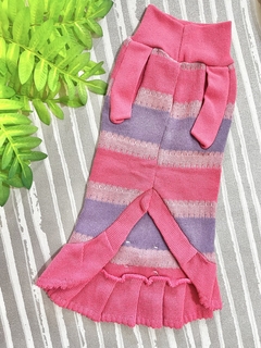 Vestido de Tricô Jully Docinho Chiclete para cachorro e gato - comprar online