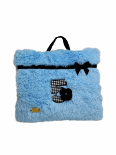 Manta Térmica Bolsa Pelúcia Azul Five Dudog Vest para cachorro e gato