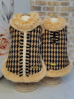 Casaco Delicate Tweed Caramelo para cachorro e gato - comprar online