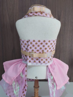 Vestido Peitoral Ursinha Vintage Aplique para cachorro e gato na internet