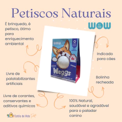 Petisco Natural Bolinha Comestível para cães Weggs sabor frango - comprar online