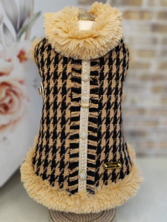 Imagem do Casaco Delicate Tweed Caramelo para cachorro e gato