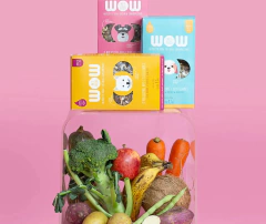 Petisco natural para cães sabor peito de frango com alecrim WOW Pet Food - loja online