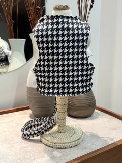 Colete Cropped Pied de Poule Inspiração para cachorro e gato - Estilo de Vida Pet