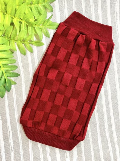 Blusa de Tricô Duque Vermelho para cachorro e gato