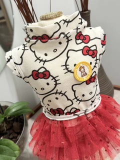 Regatinha Hello Kitty Lacinho Tutu para cachorro e gato - comprar online