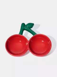 Comedouro Duplo em Cerâmica Cereja VETRESKA - comprar online