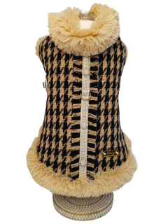 Casaco Delicate Tweed Caramelo para cachorro e gato - loja online