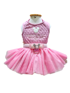 Vestido Peitoral Mouse Rosa para cachorro (acompanha guia) na internet