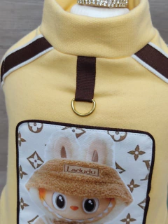 Moletom Labubu Amarelo para cachorro e gato - Estilo de Vida Pet