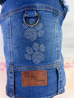 Colete Jeans Glow para cachorro e gato na internet