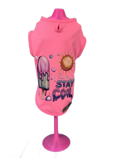 Imagem do Camiseta Rosa Neon com Proteção UV para cachorro e gato