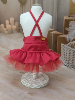 Saia Encanto Vermelha para cachorro e gato