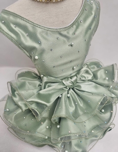 Vestido de Festa Verde Natal e Ano Novo para Cachorro e Gato - loja online
