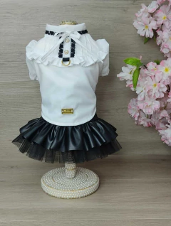 Blusa Renda Coração Branca para cachorro e gato - comprar online