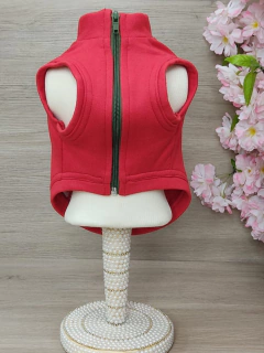 Moletom Vermelho Zíper inspired para cachorro e gato na internet