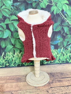 Casaco Labubu Bordô para cachorro e gato - Estilo de Vida Pet