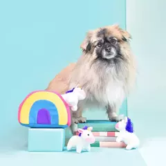 Pelúcia Interativa Zippy Paws Burrow - Arco Íris e Unicórnios - comprar online