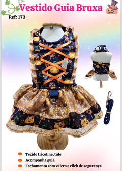 Vestido Peitoral Halloween para cachorro (acompanha guia) na internet
