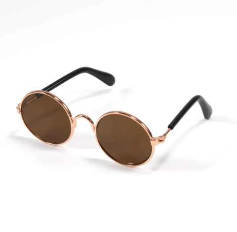 Óculos de Sol Vintage Marrom para cachorro e gato