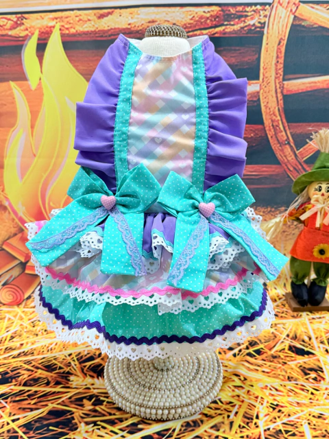 Vestido Festa Junina Avancê para cachorro e gato