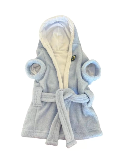 Roupão Azul Bebê Forrado para cachorro e gato